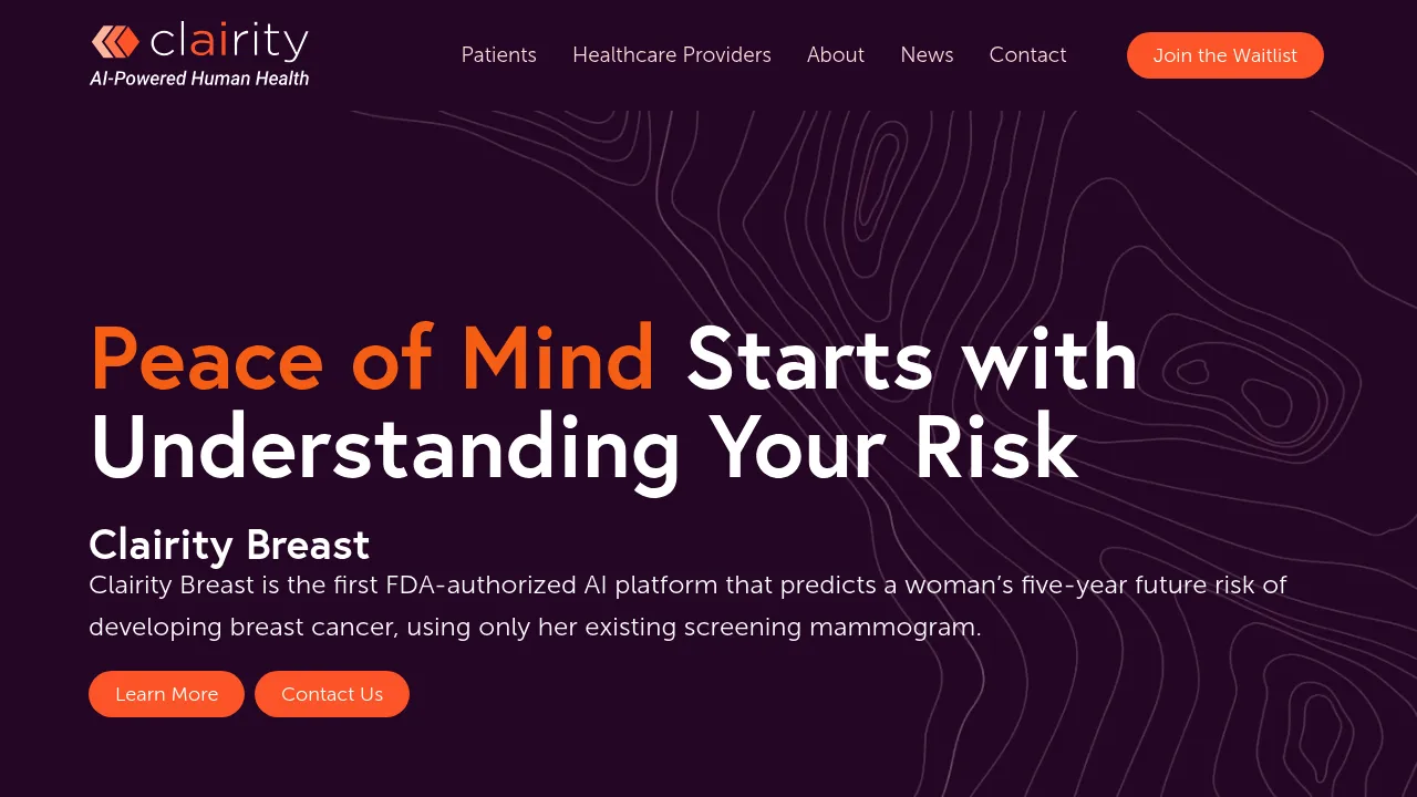 Clairity, Inc. screenshot
