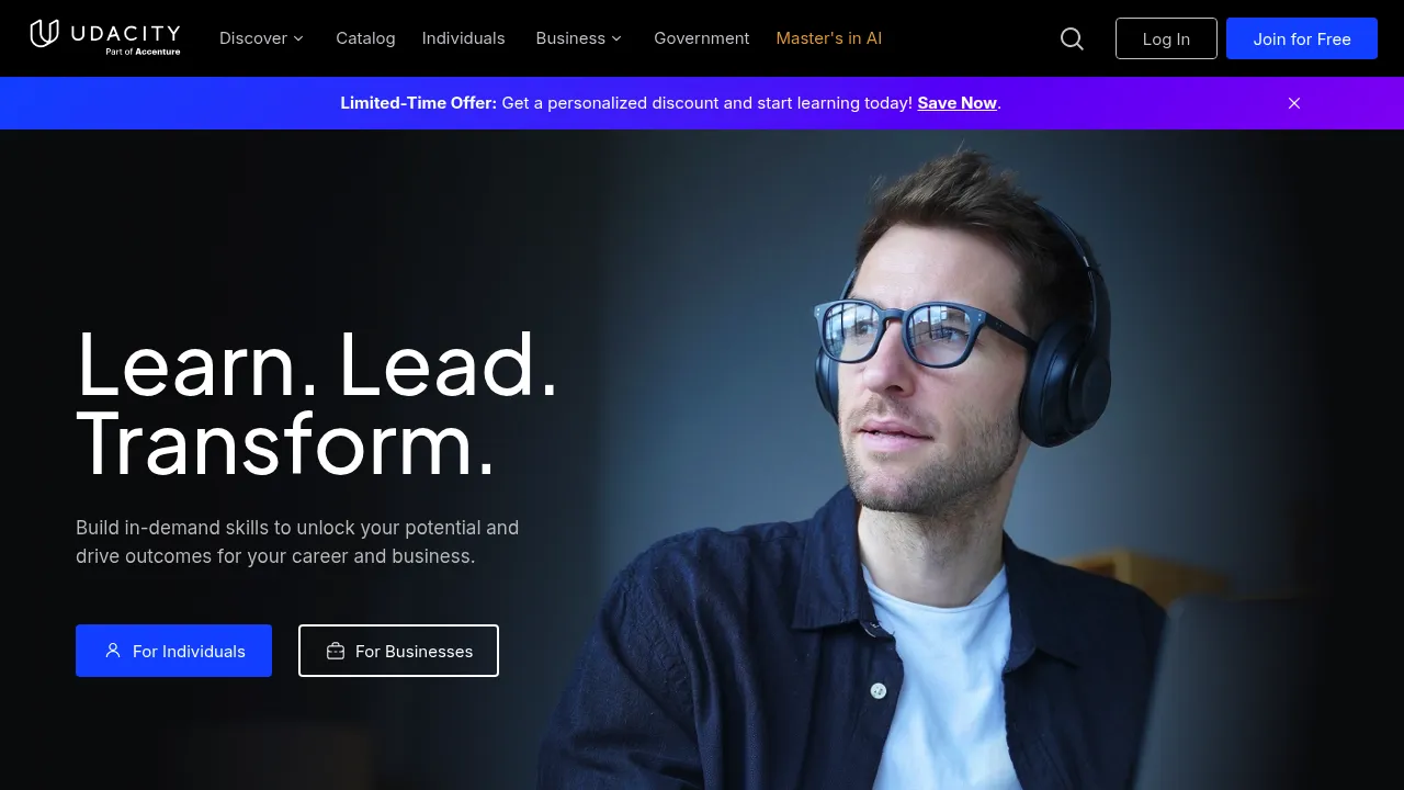 Udacity screenshot