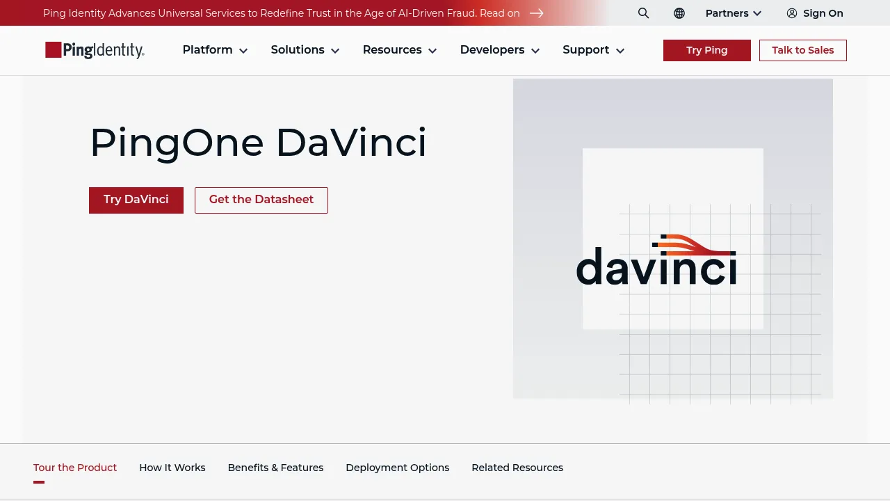 Ping Identity PingDaVinci screenshot