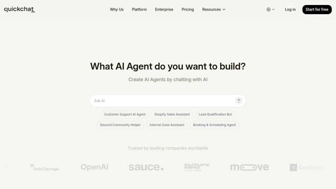 Quickchat AI screenshot