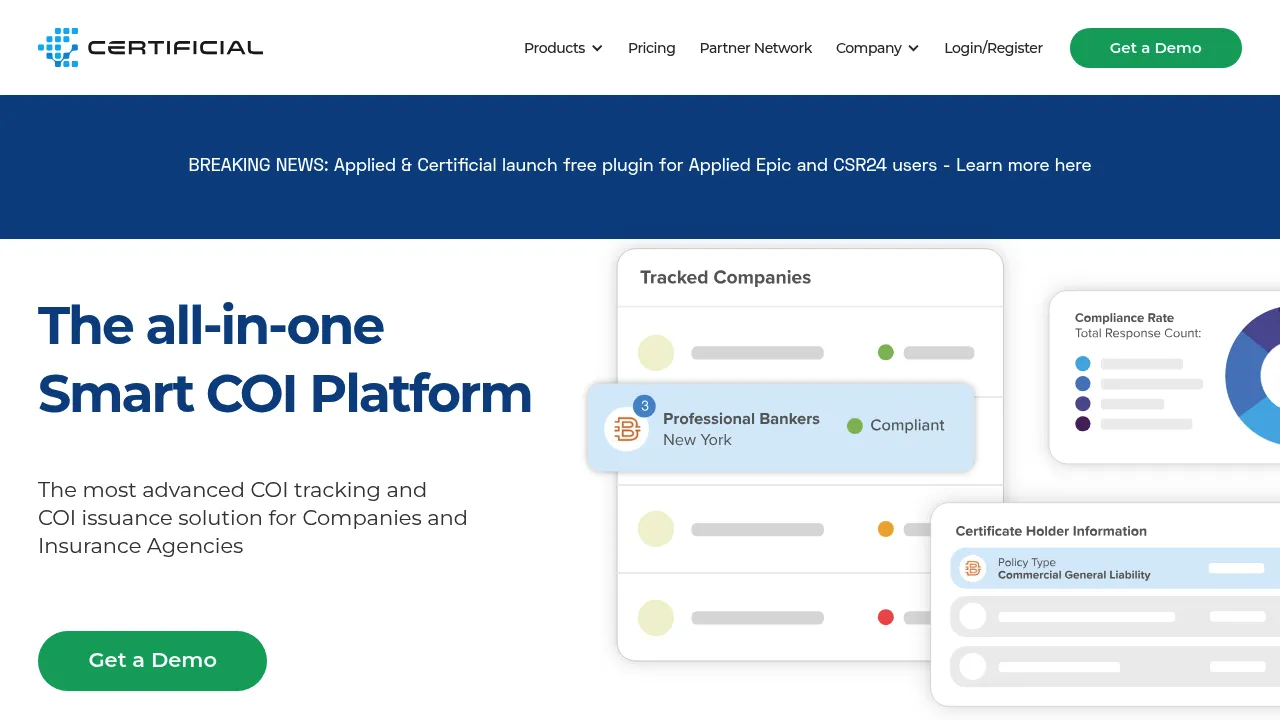 Certificial screenshot
