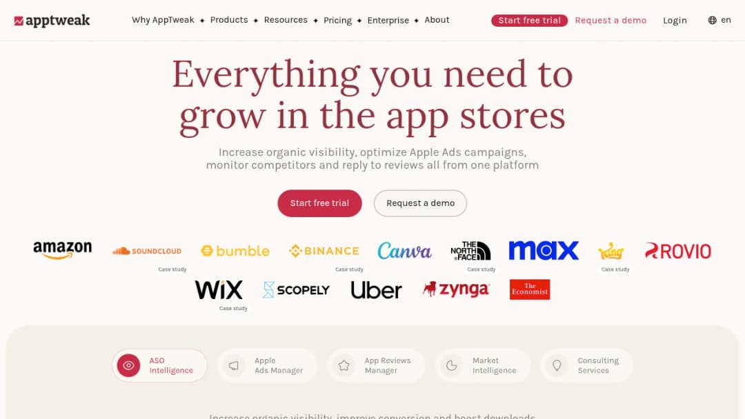 AppTweak screenshot