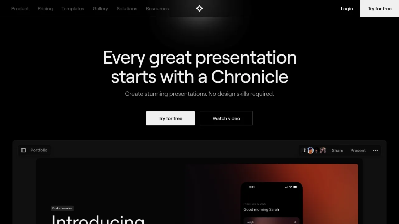 Chronicle screenshot