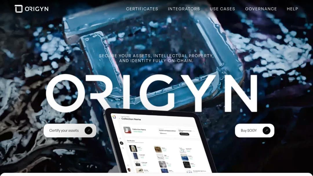 ORIGYN screenshot