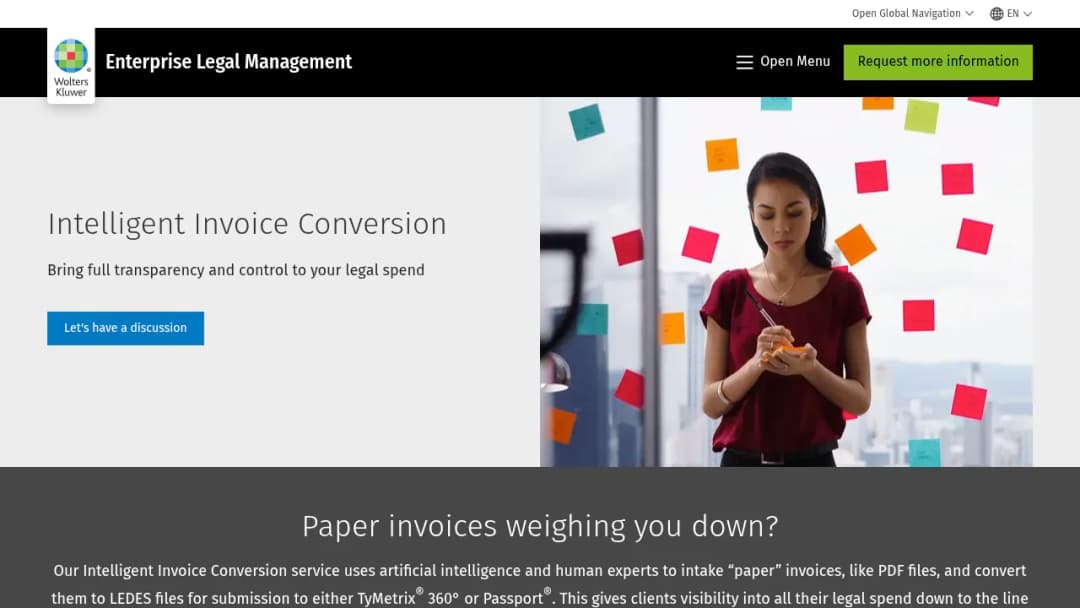 Wolters Kluwer Intelligent Invoice Conversion screenshot