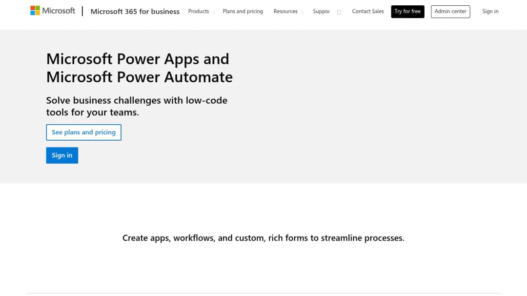 Microsoft Power Apps screenshot