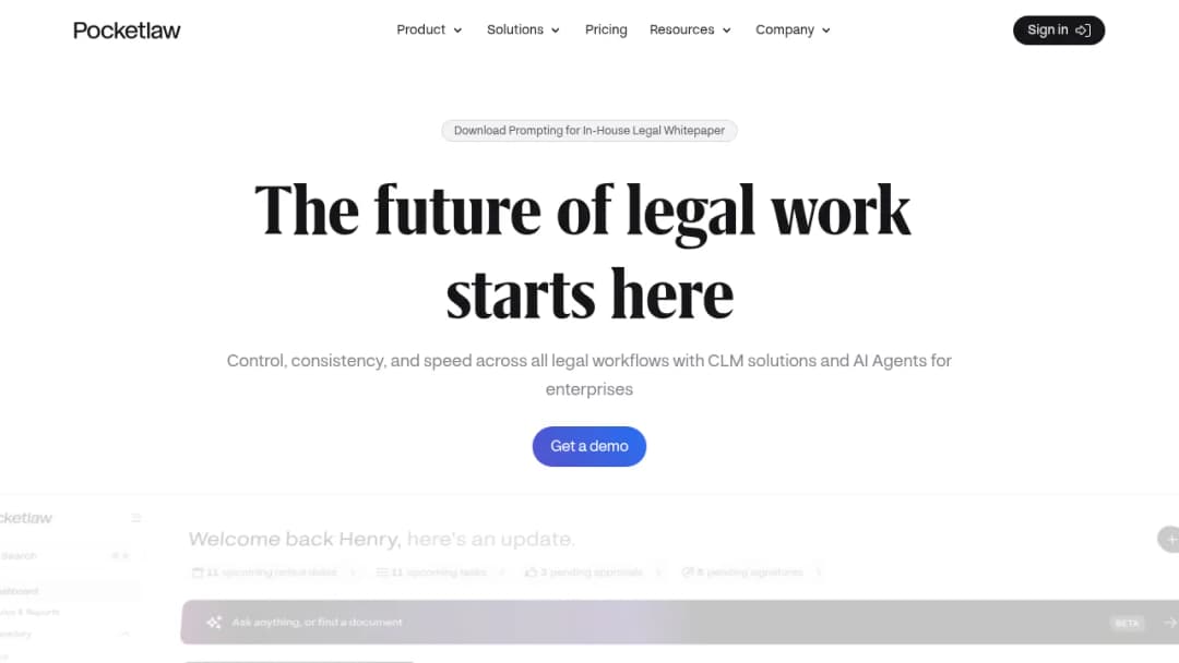 PocketLaw screenshot
