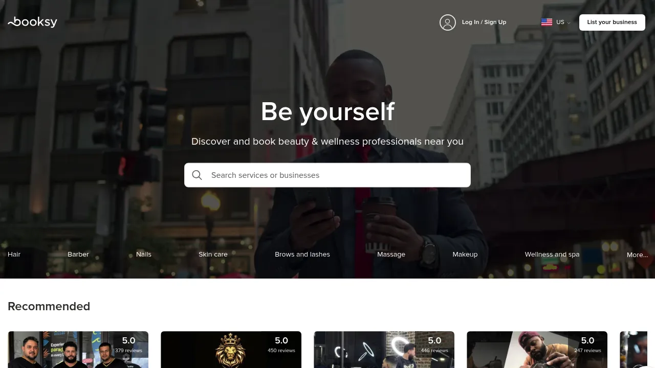 Booksy screenshot