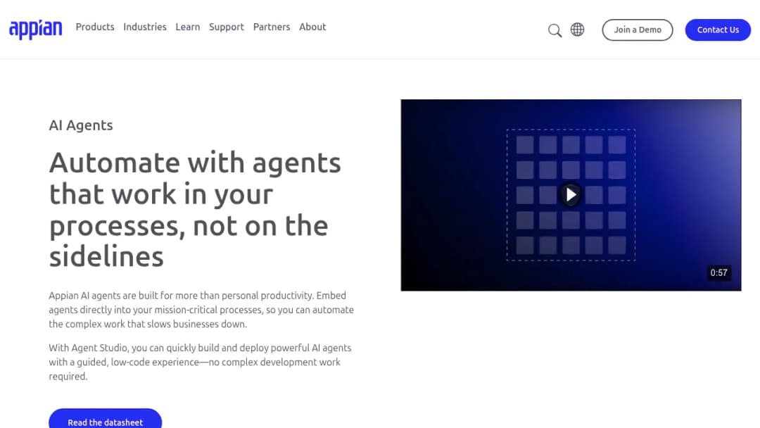Appian AI Agents screenshot