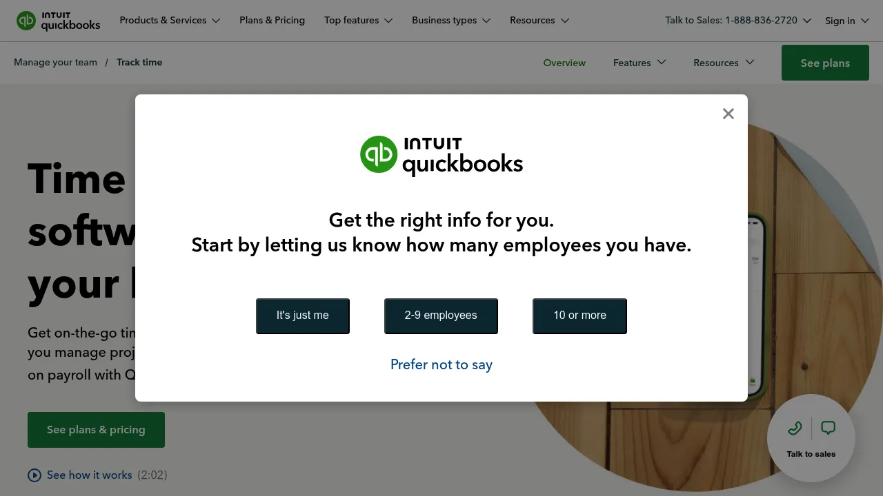 Quickbooks Time screenshot