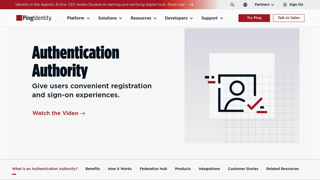 Ping Identity PingFederate screenshot