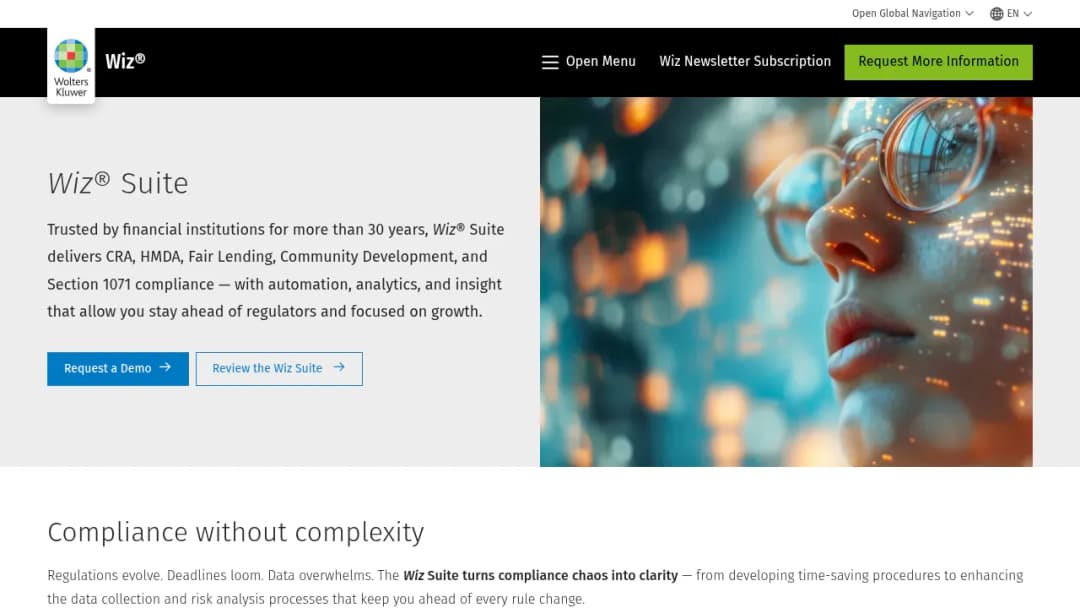 Wolters Kluwer Wiz® Suite screenshot