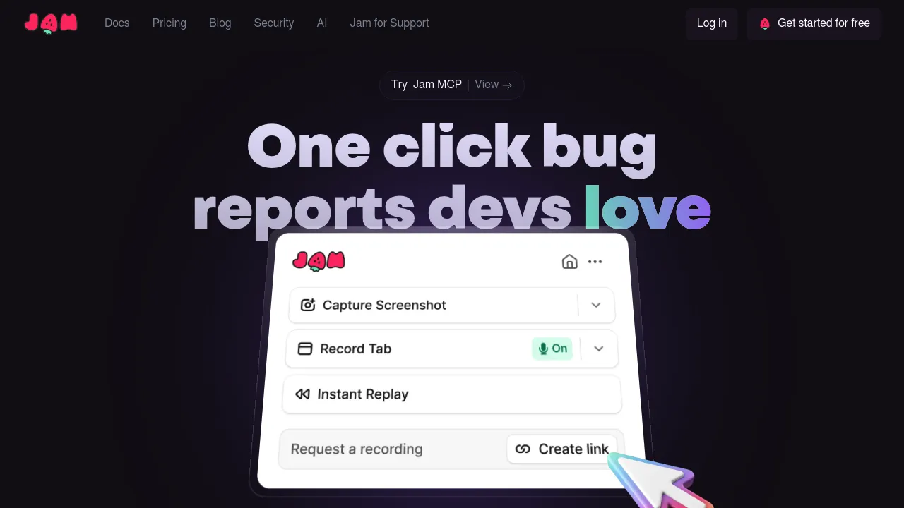 Jam.dev screenshot