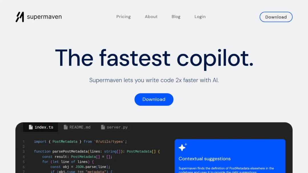Supermaven screenshot