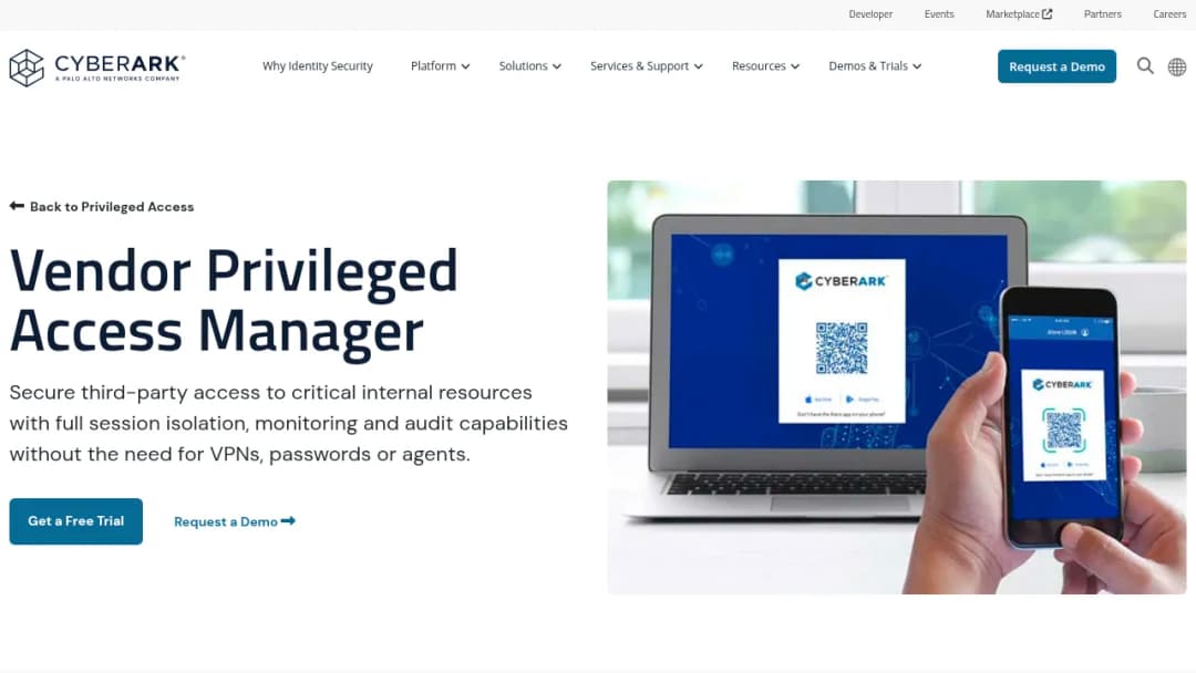 CyberArk Vendor Privileged Access screenshot