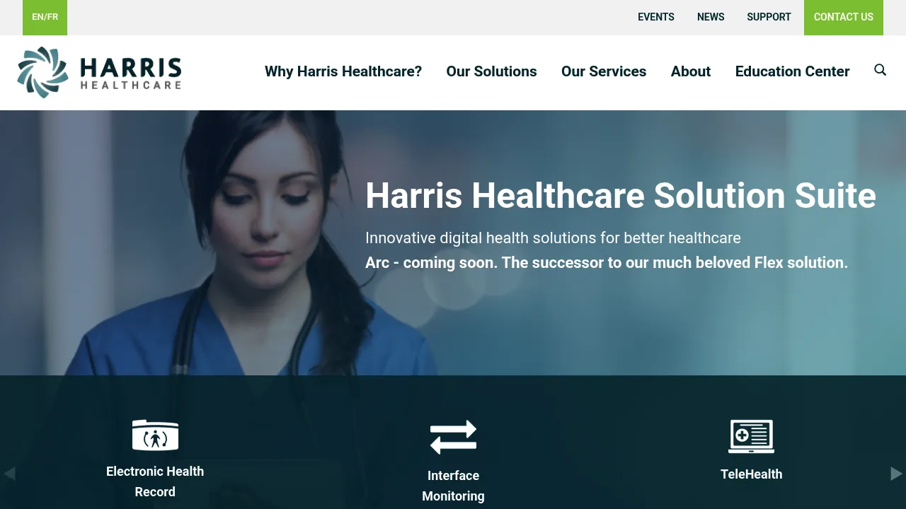 Harris Healthcare screenshot