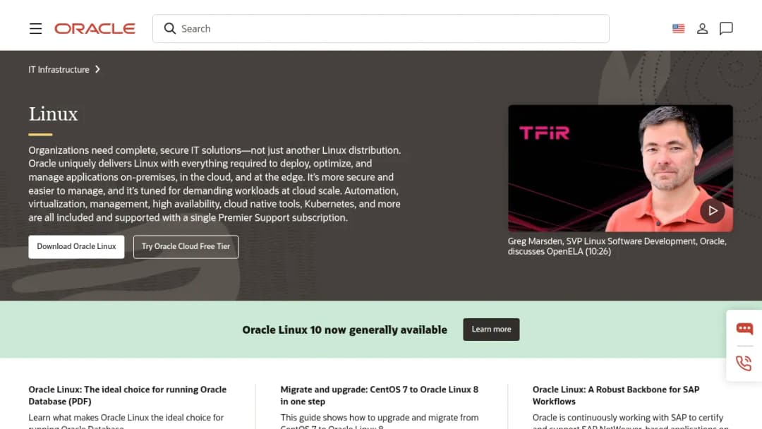 Oracle Linux screenshot
