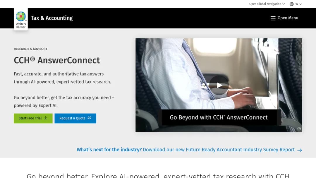 Wolters Kluwer CCH AnswerConnect US screenshot