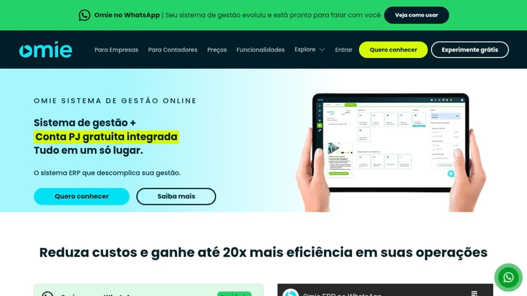 Omie screenshot