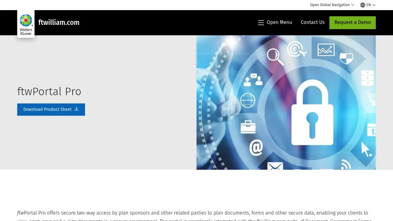 Wolters Kluwer ftwPortal Pro screenshot