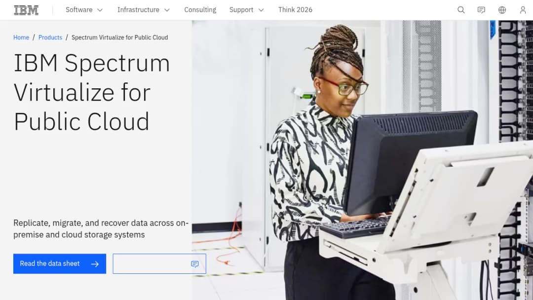 IBM Spectrum Virtualize for Public Cloud screenshot