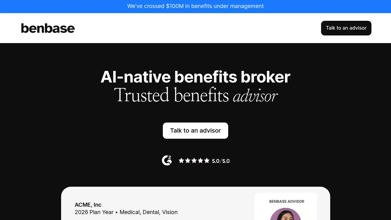 Benbase, Inc. screenshot