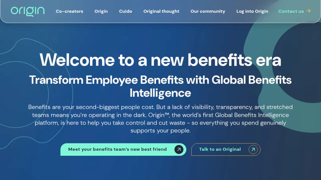 Origin Benefits screenshot