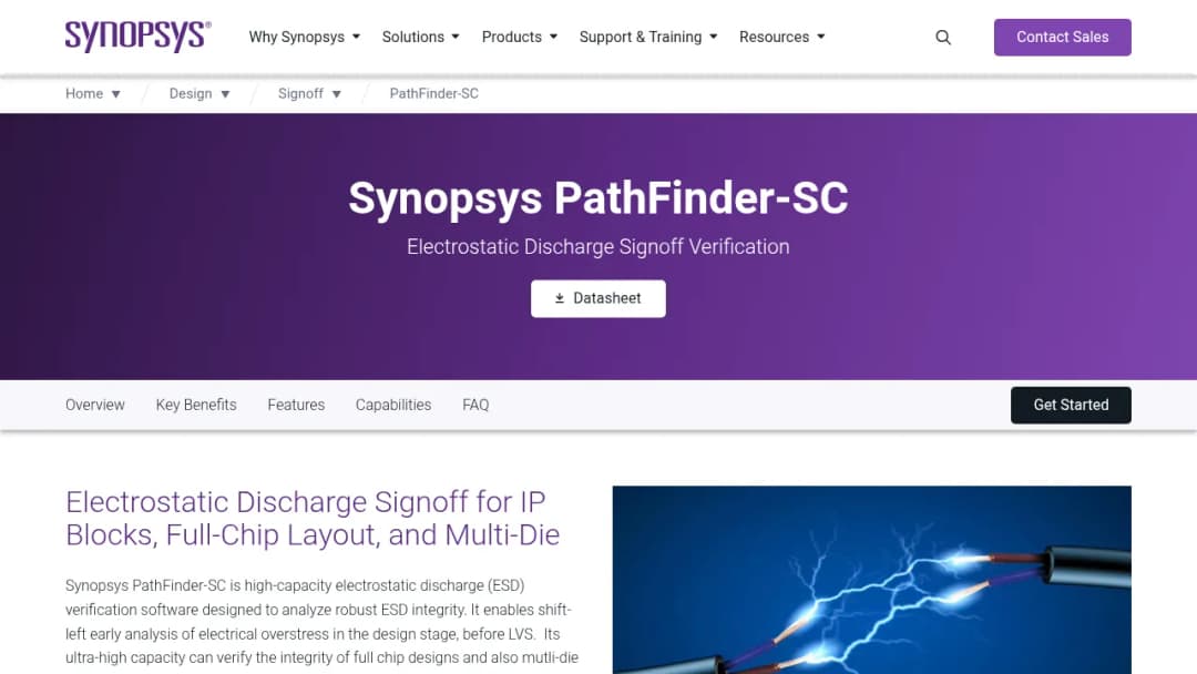 Synopsys PathFinder-SC screenshot