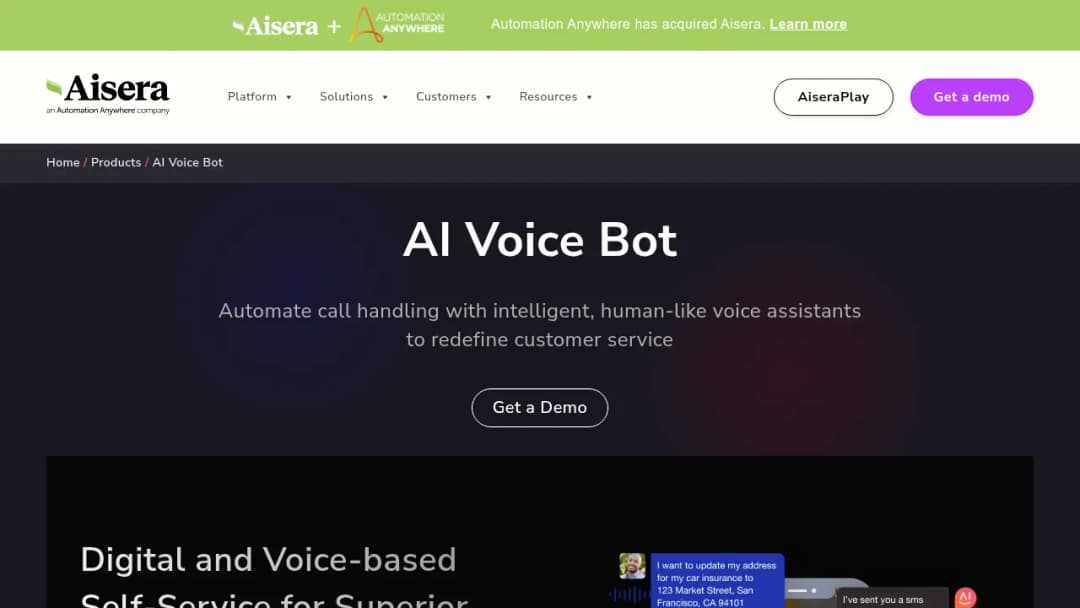 AiseraGPT for AI Voice Bot screenshot