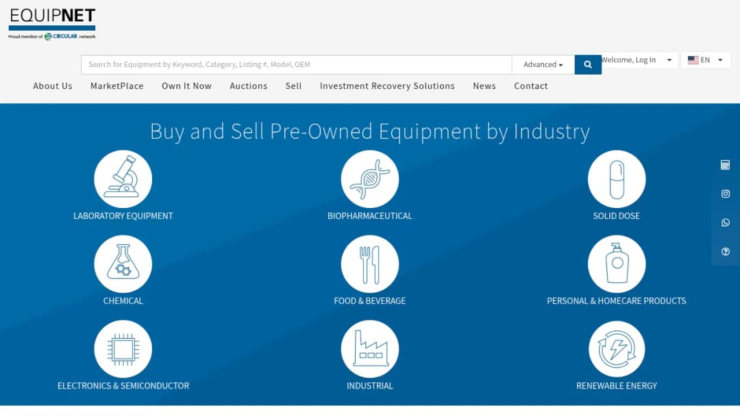 EquipNet screenshot