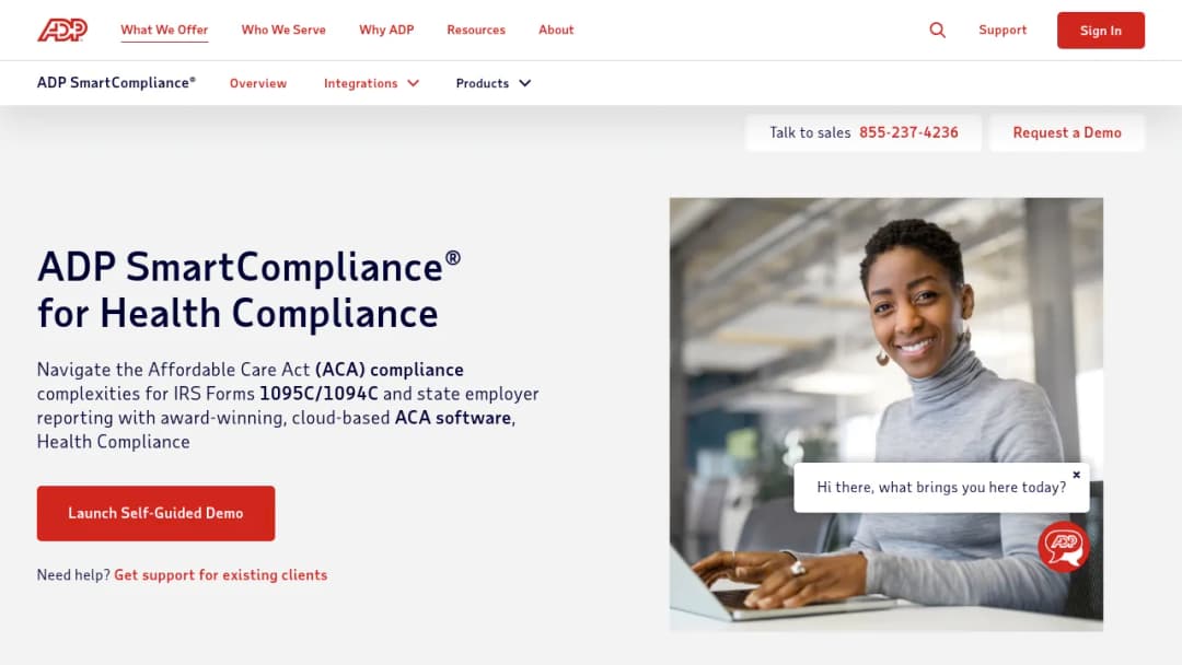 ADP Health Compliance screenshot