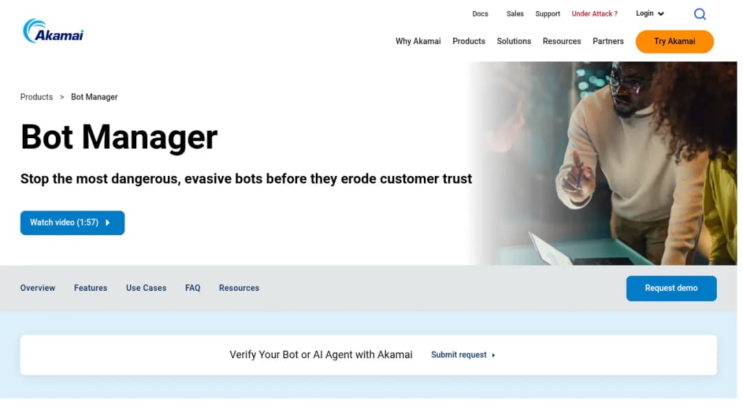Akamai Bot Manager screenshot