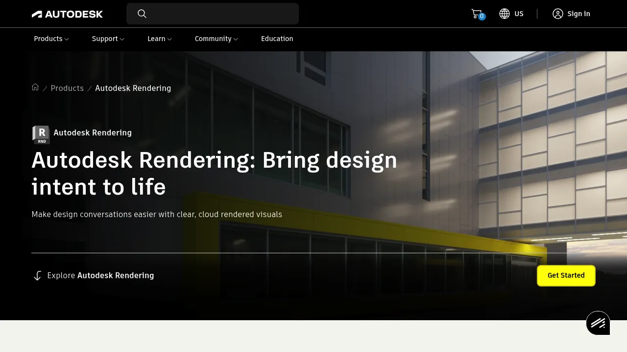 Autodesk Rendering screenshot