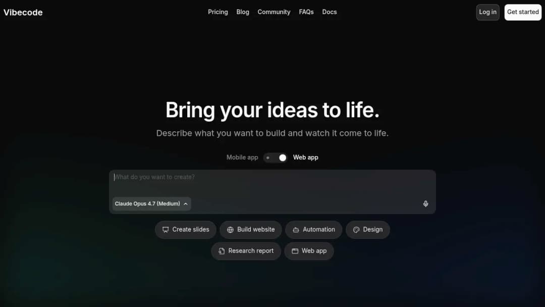 vibecode.dev screenshot