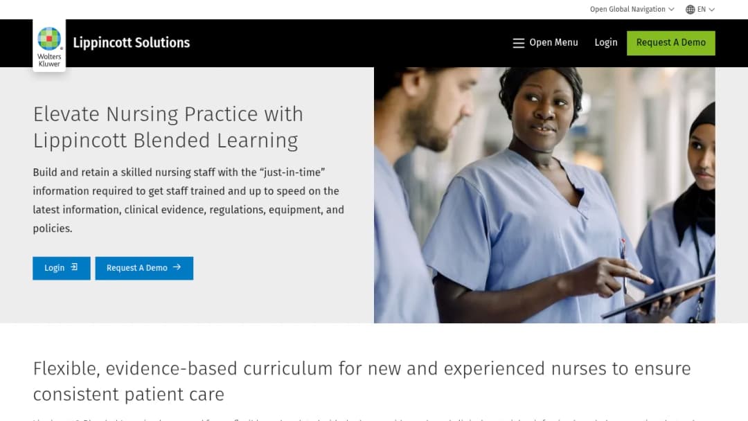 Wolters Kluwer Lippincott® Blended Learning screenshot
