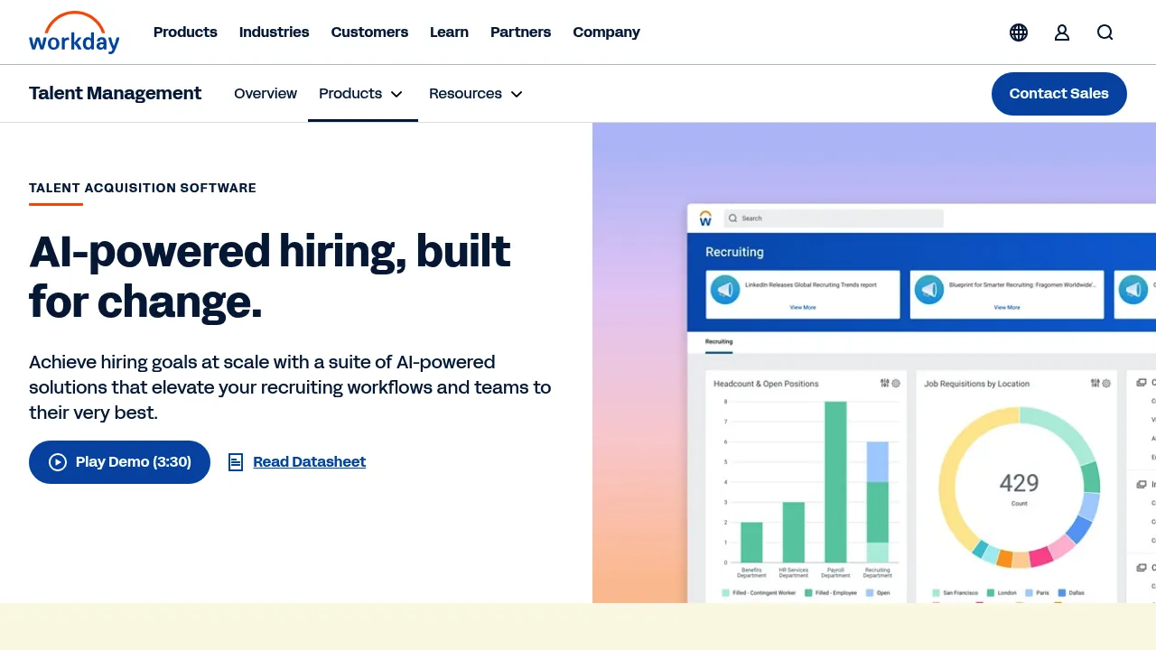 Workday Talent Management screenshot