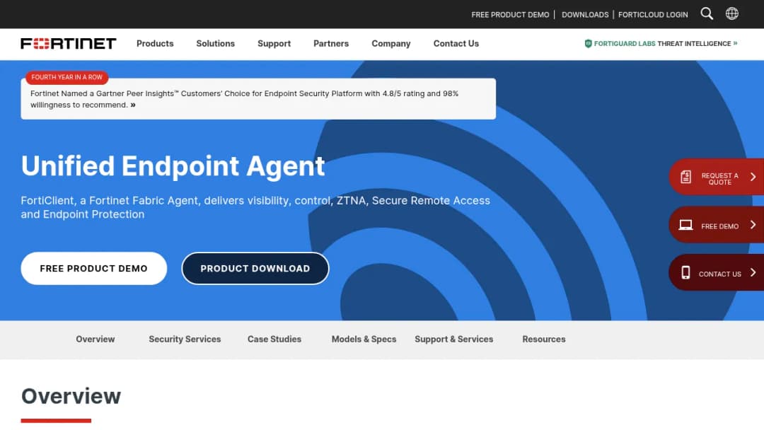 Fortinet Unified Agent screenshot