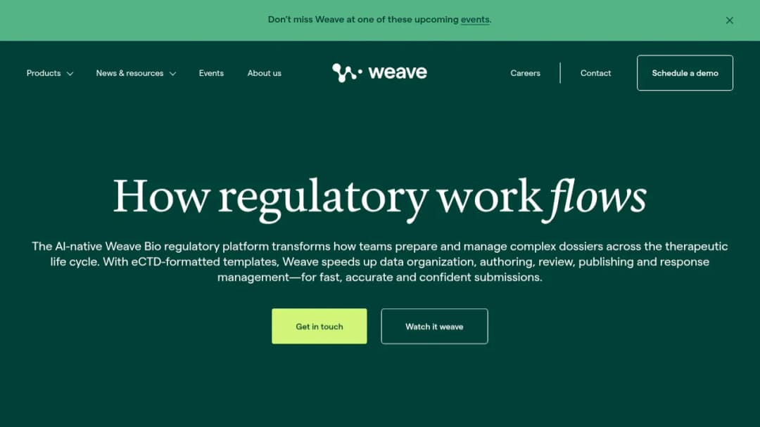 Weave Bio screenshot
