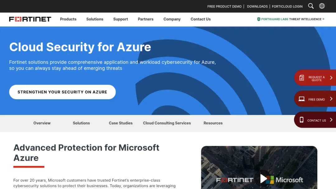 Fortinet Microsoft Azure screenshot