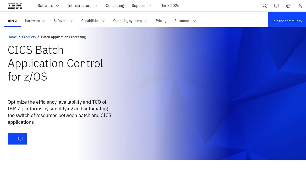 IBM Batch Application Processing screenshot