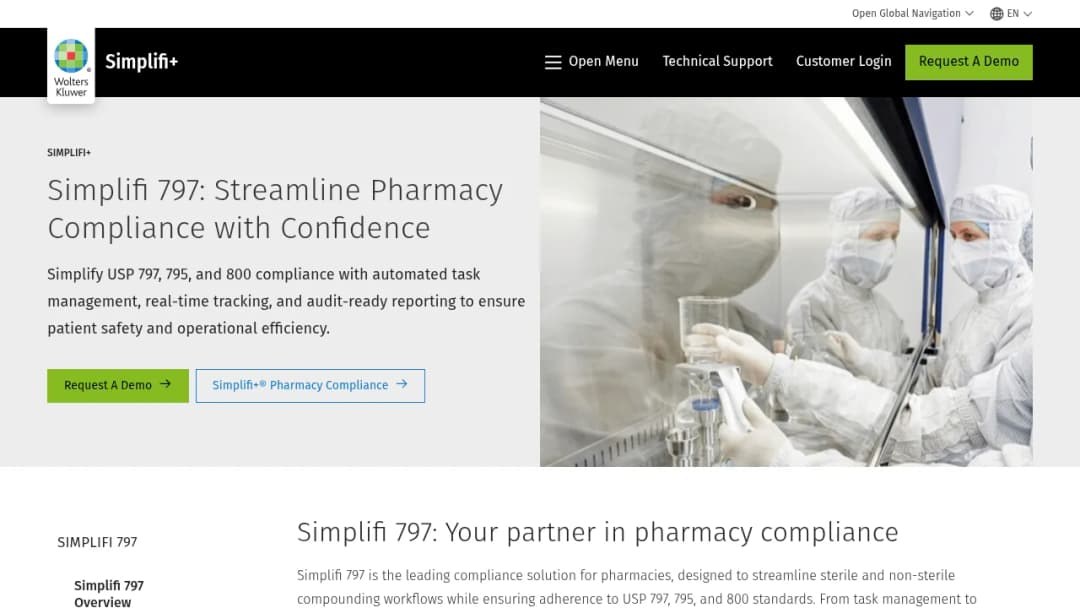 Wolters Kluwer Simplifi 797: Streamline Pharmacy Compliance with Confidence screenshot