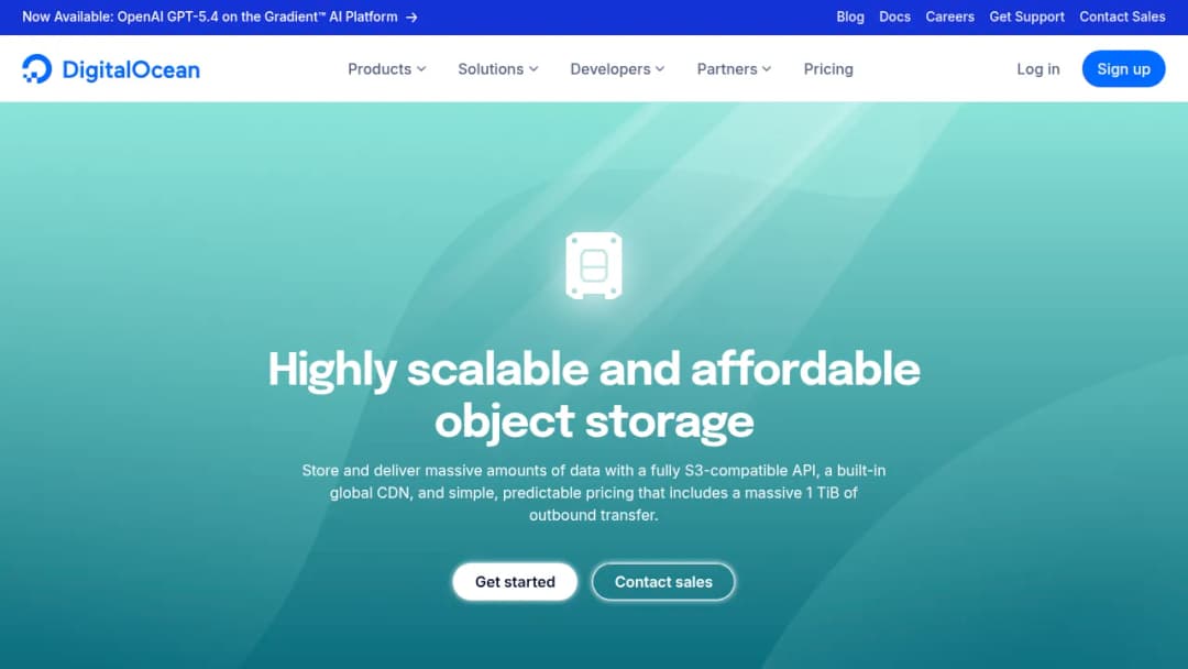 DigitalOcean Spaces Object Storage screenshot