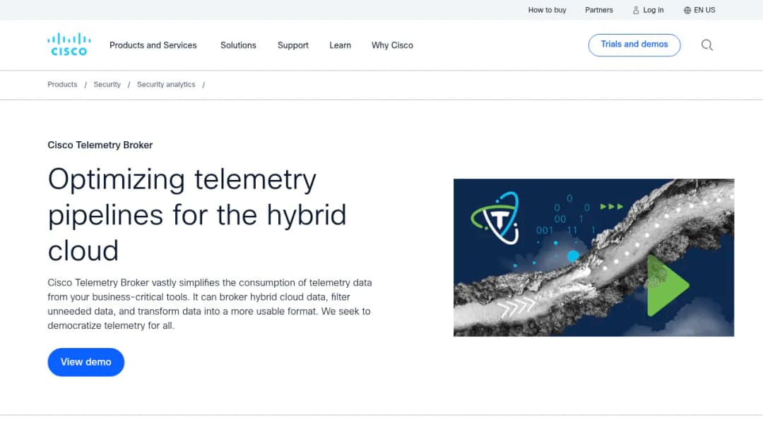 Cisco Telemetry Broker screenshot