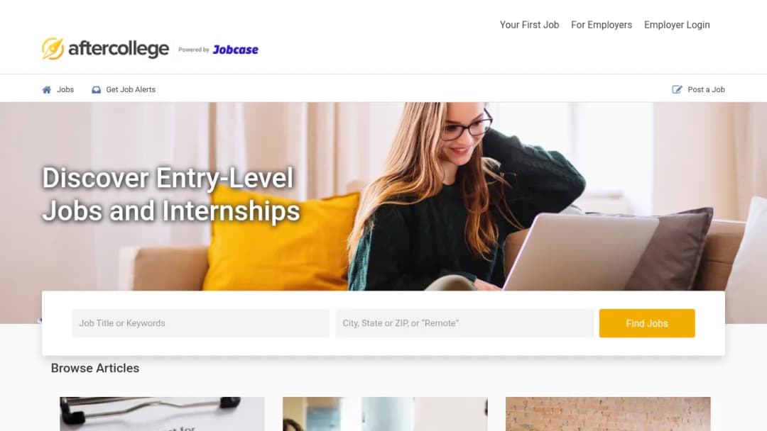 AfterCollege screenshot