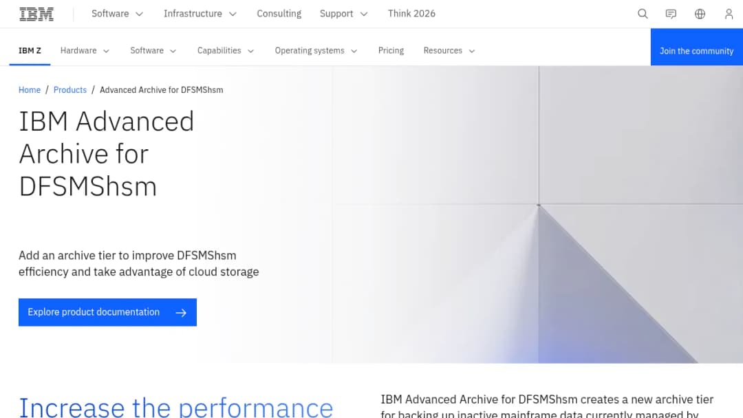 IBM Advanced Archive for Dfsmshsm screenshot