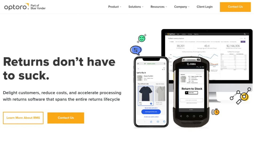 Optoro screenshot