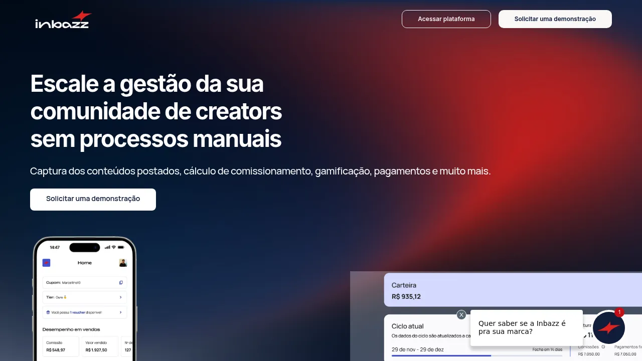Inbazz screenshot