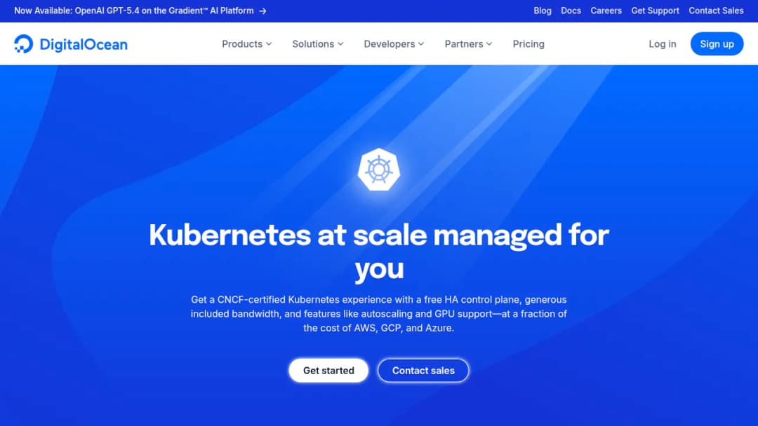 DigitalOcean Kubernetes screenshot