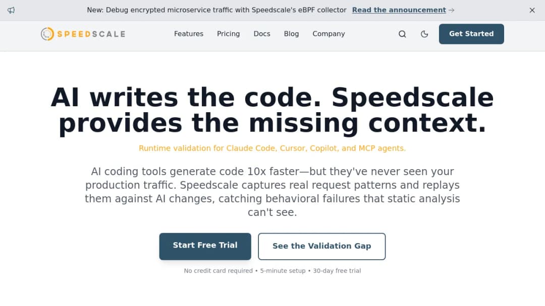 Speedscale screenshot