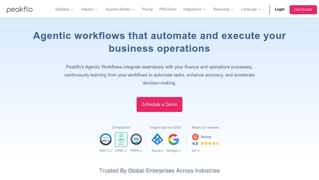 Peakflo screenshot